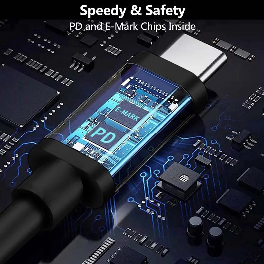 100W USB-C to DC 5.5x2.5mm Laptop Charger - Fast Charging PD Cable for Asus, Lenovo, Toshiba (18-20V)