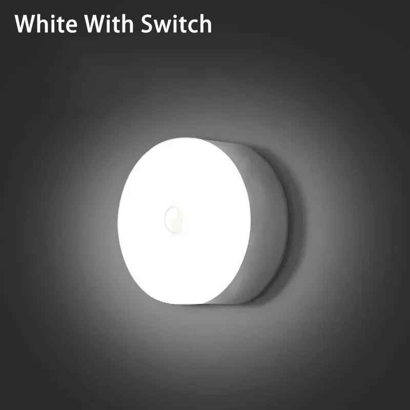 USB Motion Sensor LED Night Light Rechargeable  Magnetic Wireless Lamp  LED Closet Light For Kitchen Cabinet Wardrobe Lamp