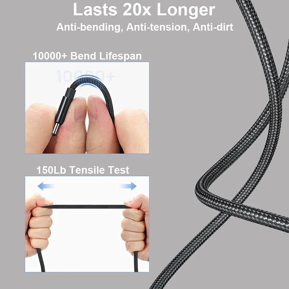 100W USB-C to DC 5.5x2.5mm Laptop Charger - Fast Charging PD Cable for Asus, Lenovo, Toshiba (18-20V)