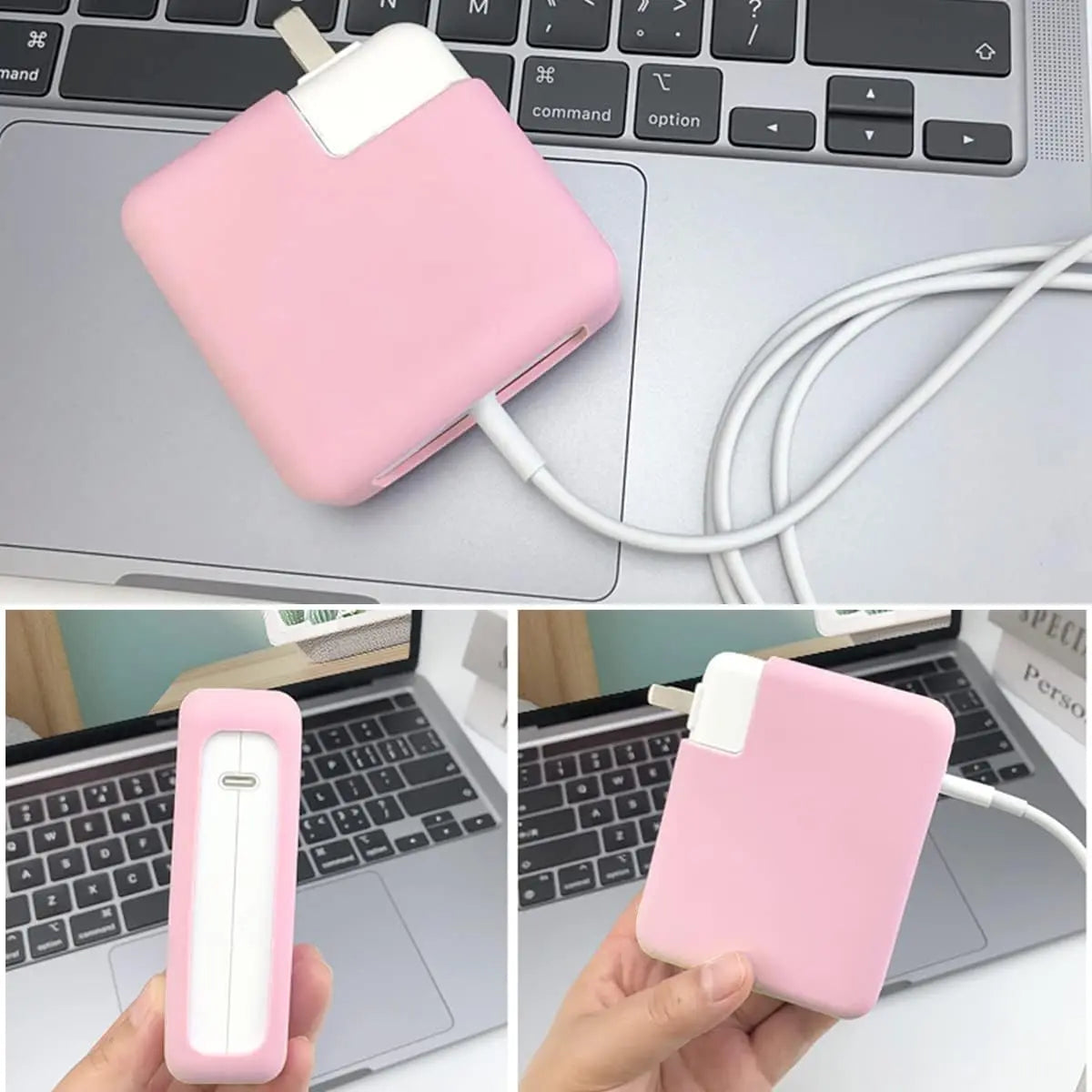 70W 45W Charger Protective Sleeve Case For MacBook Air 13.6 inch 2025 M4 M3 M2 Air 15.3 pro 14 inch 2023 2024 Silicone Cover