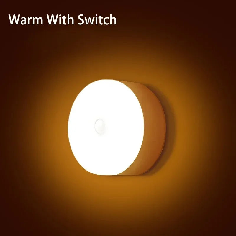 USB Motion Sensor LED Night Light Rechargeable  Magnetic Wireless Lamp  LED Closet Light For Kitchen Cabinet Wardrobe Lamp