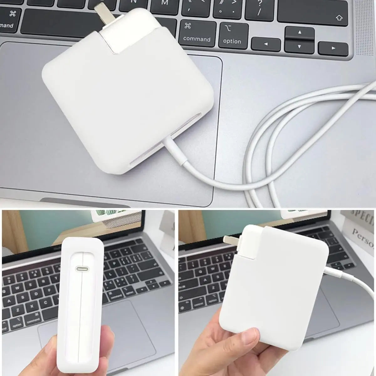 70W 45W Charger Protective Sleeve Case For MacBook Air 13.6 inch 2025 M4 M3 M2 Air 15.3 pro 14 inch 2023 2024 Silicone Cover