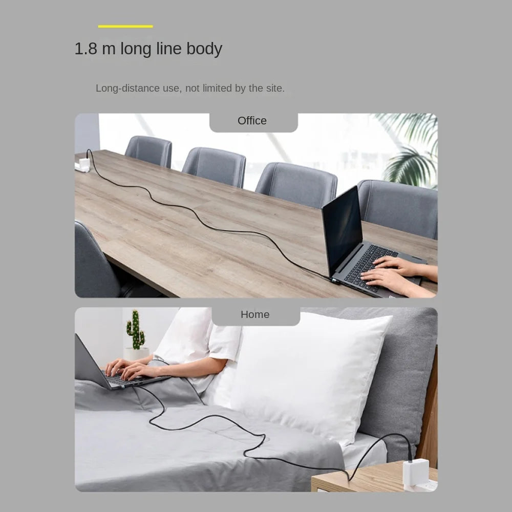 100W USB-C to DC 5.5x2.5mm Laptop Charger - Fast Charging PD Cable for Asus, Lenovo, Toshiba (18-20V)