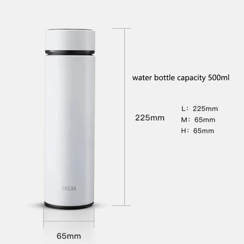 Smart Digital Water Bottle Keeps Cold And Heat Thermal Bottle Stainless Steel Thermos For Baby Children Kids Terms