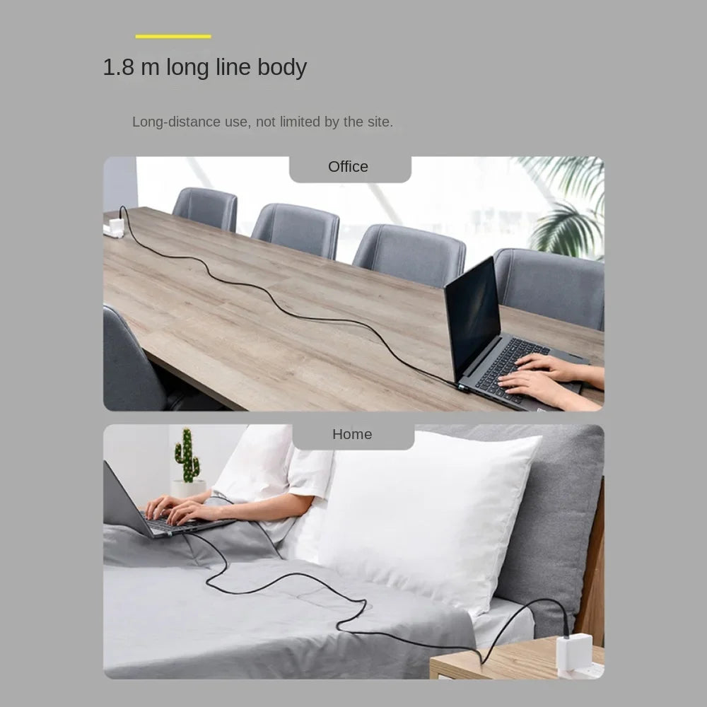 100W USB-C to DC 5.5x2.5mm Laptop Charger - Fast Charging PD Cable for Asus, Lenovo, Toshiba (18-20V)