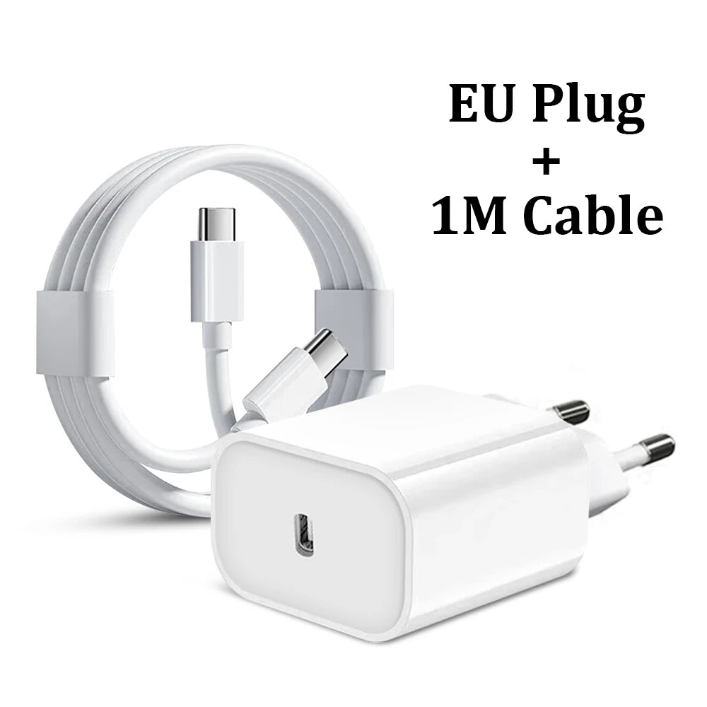 PD 30W USB C Charger For iPad A16 10 9 10th 9th Generation Air 13 11th Pro 11 12.9 M5 M4 M3 M2 Mini 7 iPhone Tablet Type C Cable