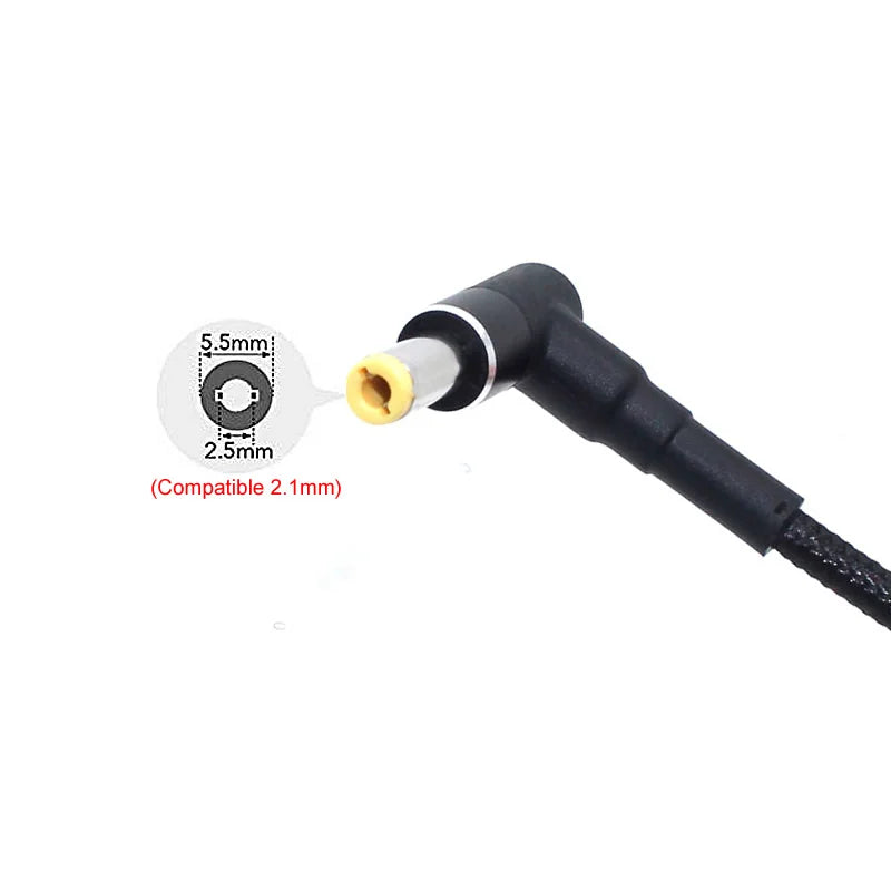 100W USB-C to DC 5.5x2.5mm Laptop Charger - Fast Charging PD Cable for Asus, Lenovo, Toshiba (18-20V)