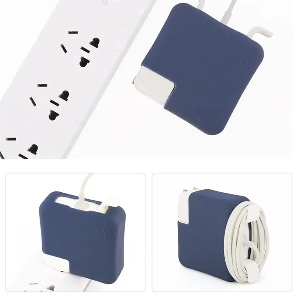 70W 45W Charger Protective Sleeve Case For MacBook Air 13.6 inch 2025 M4 M3 M2 Air 15.3 pro 14 inch 2023 2024 Silicone Cover