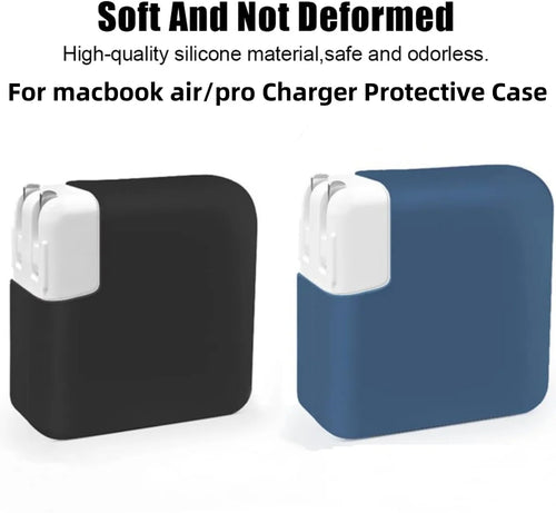 70W 45W Charger Protective Sleeve Case For MacBook Air 13.6 inch 2025 M4 M3 M2 Air 15.3 pro 14 inch 2023 2024 Silicone Cover