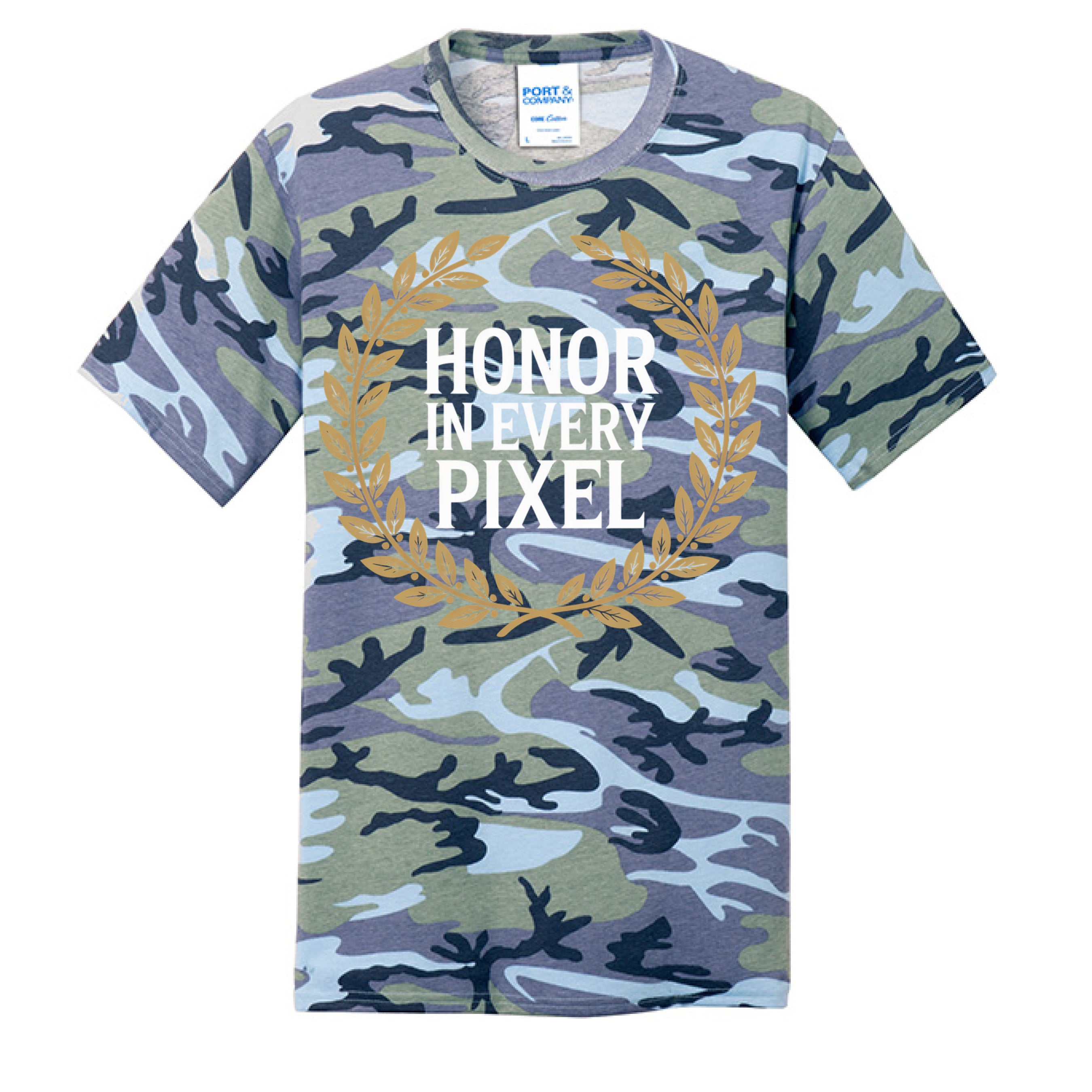 Woodland Blue Camo - FRONT
